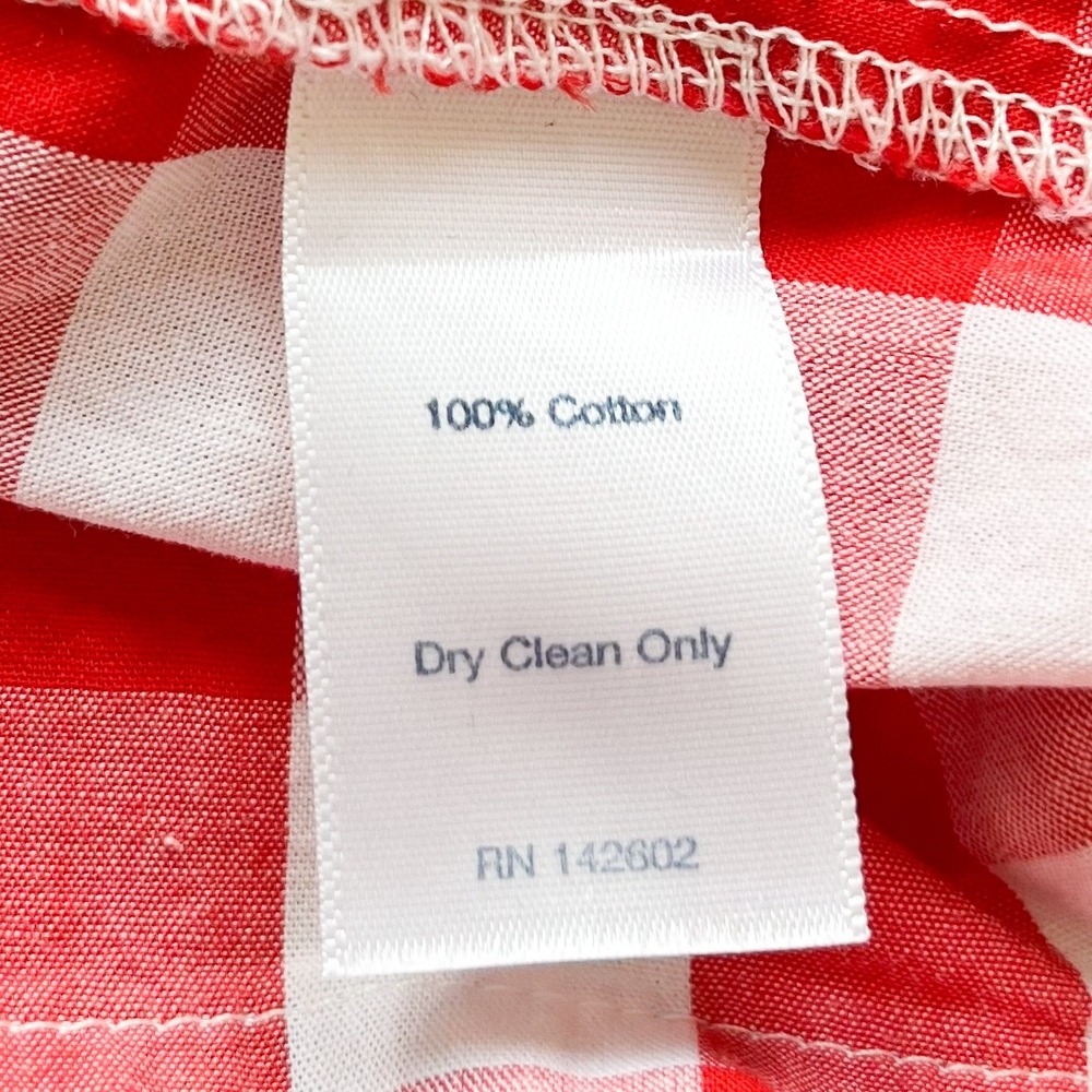 Sail to Sable x Pencil & Paper Co Gingham Caftan Midi Dress Womens XXL Red Blue - Picture 14 of 15